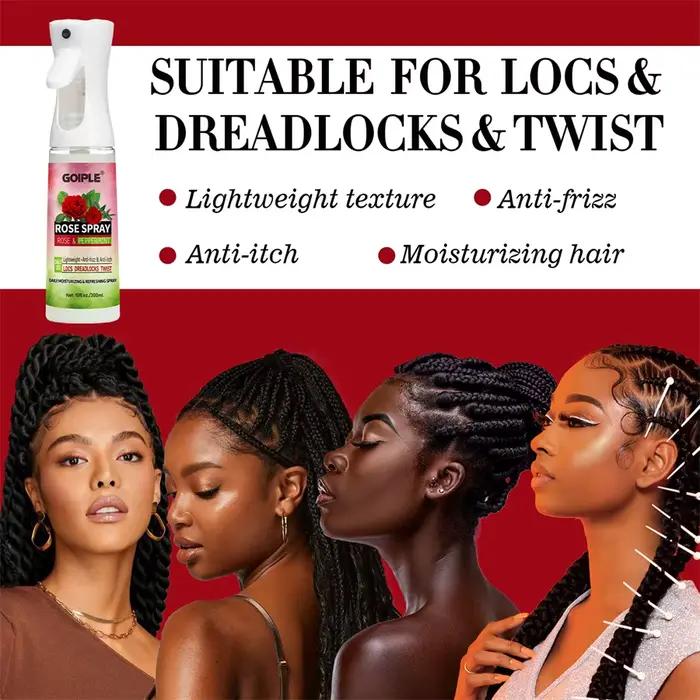 Vaporisateur d'eau de rose, hydratant, nourrissant, apaisant pour le cuir chevelu, revitalisant anti-frisottis, ajout de brillance et d'odeur, produit de soin des cheveux
