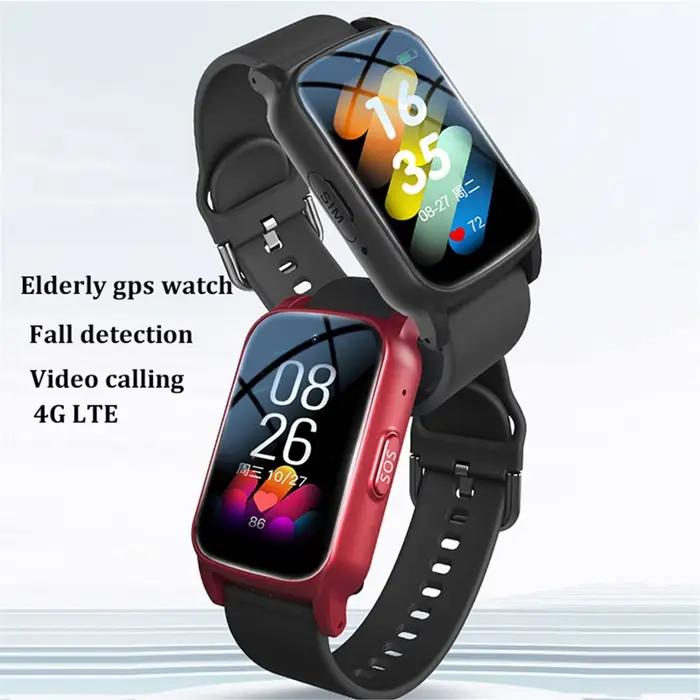 Montre intelligente pour personnes âgées 4G avec GPS