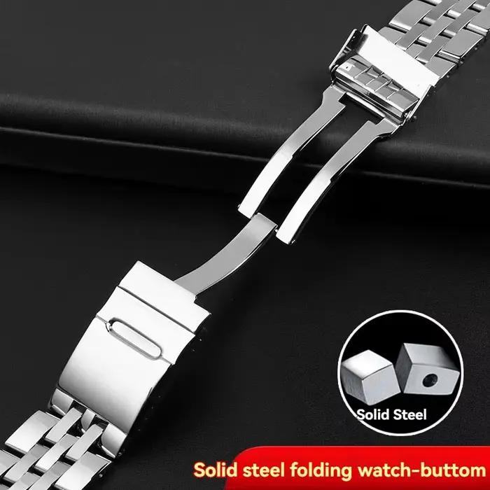 Bracelet de montre en acier inoxydable massif
