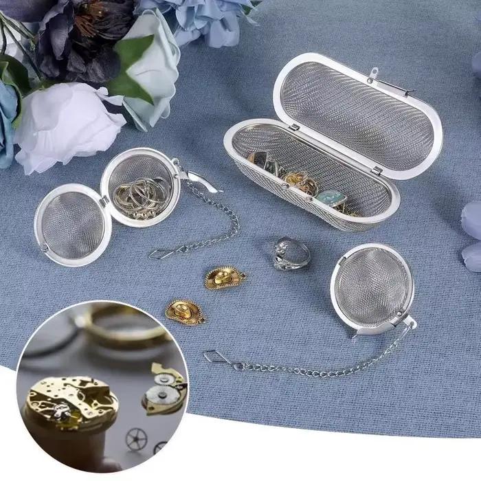 Panier de nettoyage en acier inoxydable avec technologie ultrasonique pour horlogers et réparateurs bijoux montres lunettes