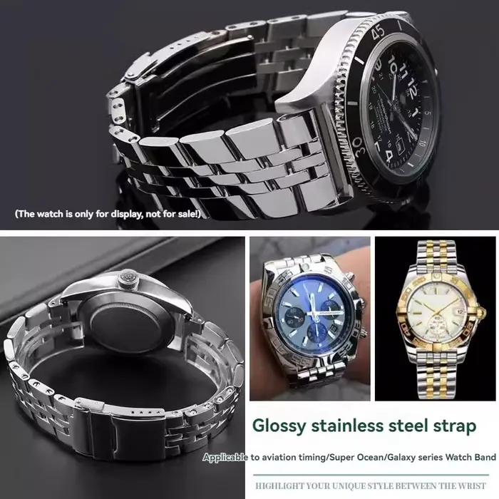 Bracelet de montre en acier inoxydable massif