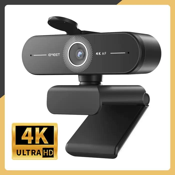 Webcam 4K avec autofocus, caméra Web 1440P 2K, 1080P 60fps, EMEET C60E, caméra USB 4K pour ordinateur, pour streaming/appels vidéo/réunions en ligne
