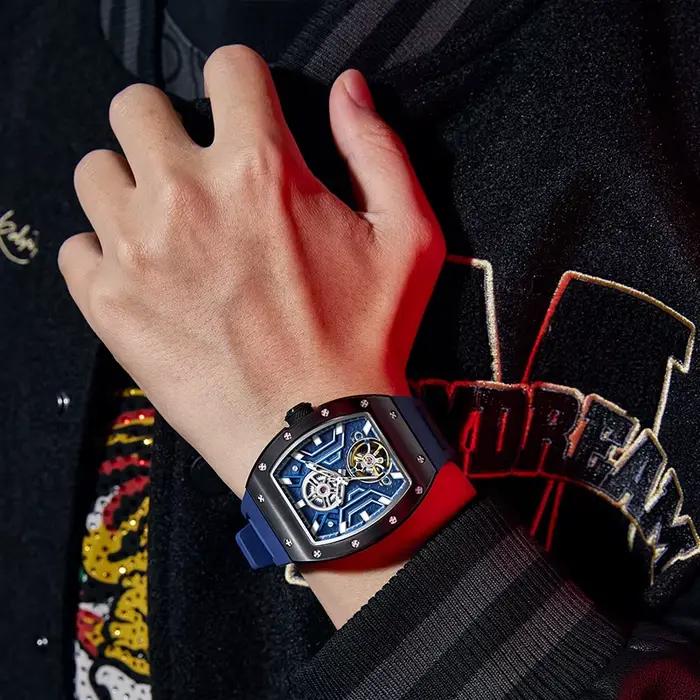 Montre mécanique automatique Daniel Gorman Chance 2026 édition limitée pour homme et femme, bracelet en silicone, mouvement automatique, résistance à l'eau 3 bars, boîtes incluses