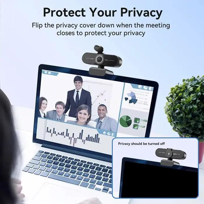Webcam 4K avec autofocus, caméra Web 1440P 2K, 1080P 60fps, EMEET C60E, caméra USB 4K pour ordinateur, pour streaming/appels vidéo/réunions en ligne