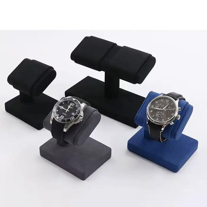 Support de Présentation pour Montres en Velours Noir