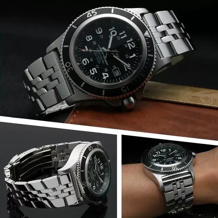 Bracelet de montre en acier inoxydable massif