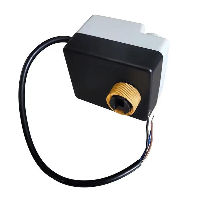 Actionneur de vanne électrique 220V avec 3 fils, commande de vanne motorisée avec mode manuel pour système de chauffage et de refroidissement