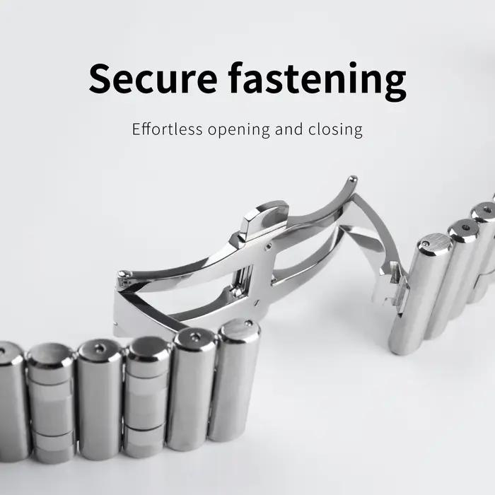 Bracelet de montre en acier inoxydable massif de qualité supérieure