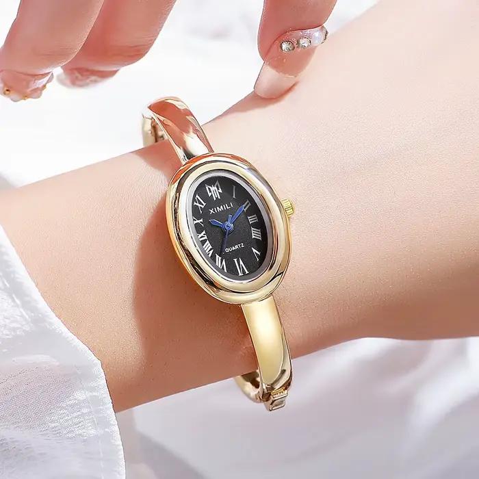 Marque de luxe femmes montre à Quartz dames mode or acier montres robe fille horloge Relogio Feminino livraison directe cadeaux