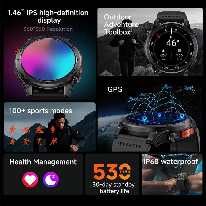 Nouvelle montre connectée GPS 2026 avec suivi de trajet