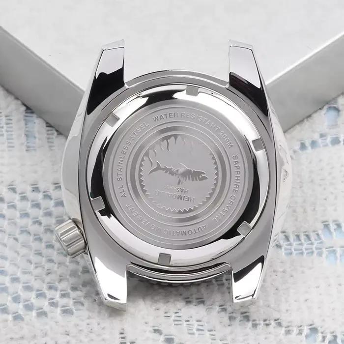 HEIMDALR pièces de montre solide 42mm acier inoxydable poli SBDC/boîtier Sumo bleu noir lunette saphir adapté au mouvement NH35/36