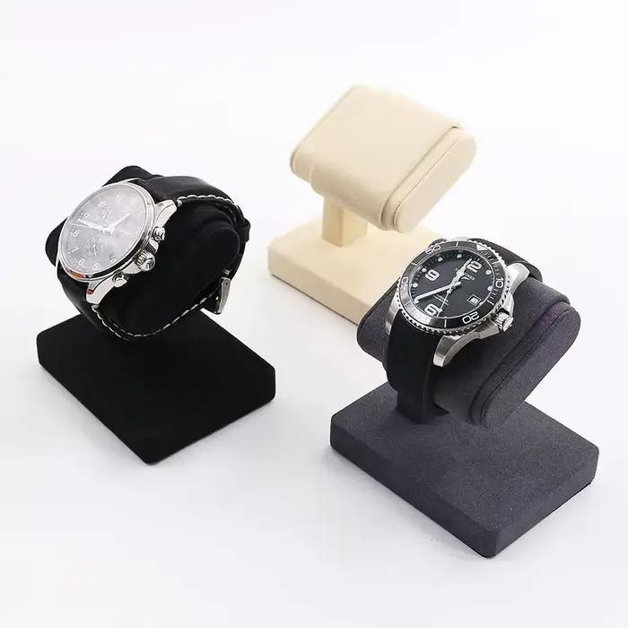 Support de Présentation pour Montres en Velours Noir