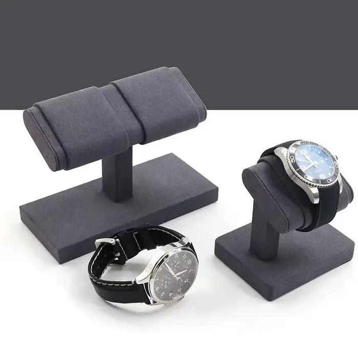 Support de Présentation pour Montres en Velours Noir