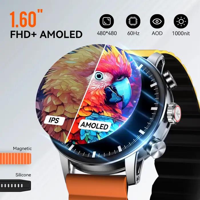 Montre connectée Kieslect Kr2 pro 3ATM avec écran AMOLED FHD de 1