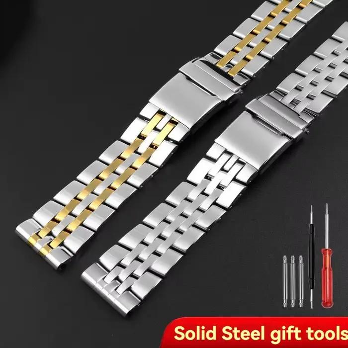 Bracelet de montre en acier inoxydable massif