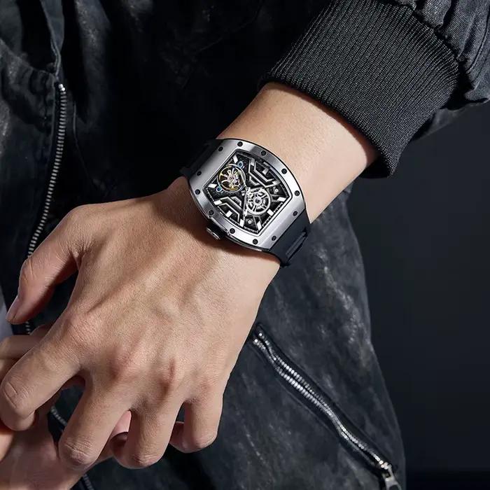 Montre mécanique automatique Daniel Gorman Chance 2026 édition limitée pour homme et femme, bracelet en silicone, mouvement automatique, résistance à l'eau 3 bars, boîtes incluses