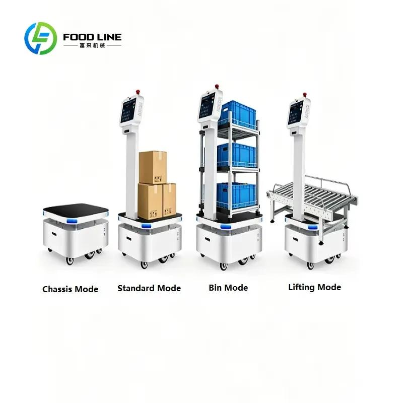 Robot de livraison intérieur personnalisé, transport automatique de marchandises en entrepôt sans pi
