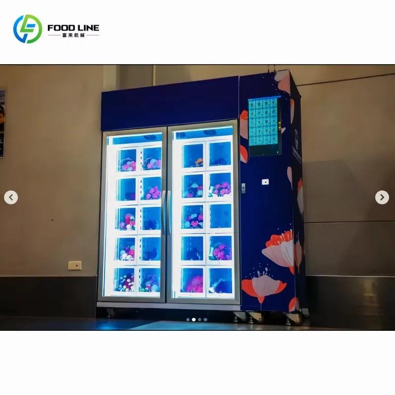 Distributeur automatique de fleurs professionnel personnalisé, design sur mesure, options de paiemen