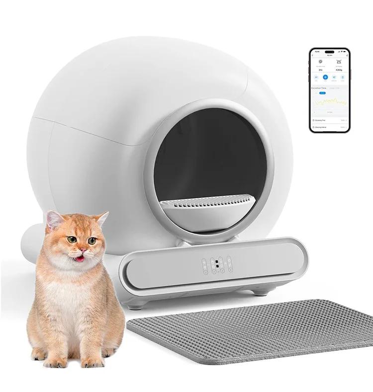 Nouveau bac à litière automatique intelligent pour chat, nettoyage et désodorisant automatiques, toi