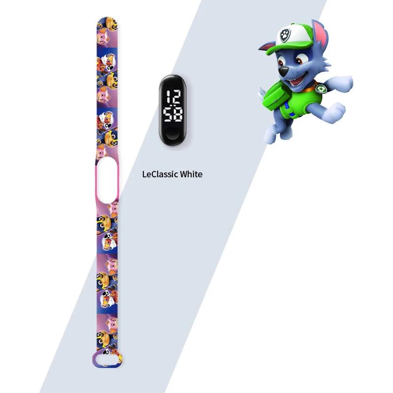 Montre sport LED Paw Patrol pour enfants, écran tactile intelligent, montre électronique cadeau avec