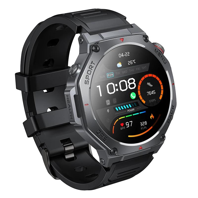 HOCO 1.43 pouces AMOLED GPS sport écran tactile montre Bluetooth 5.3 fréquence cardiaque sommeil sur