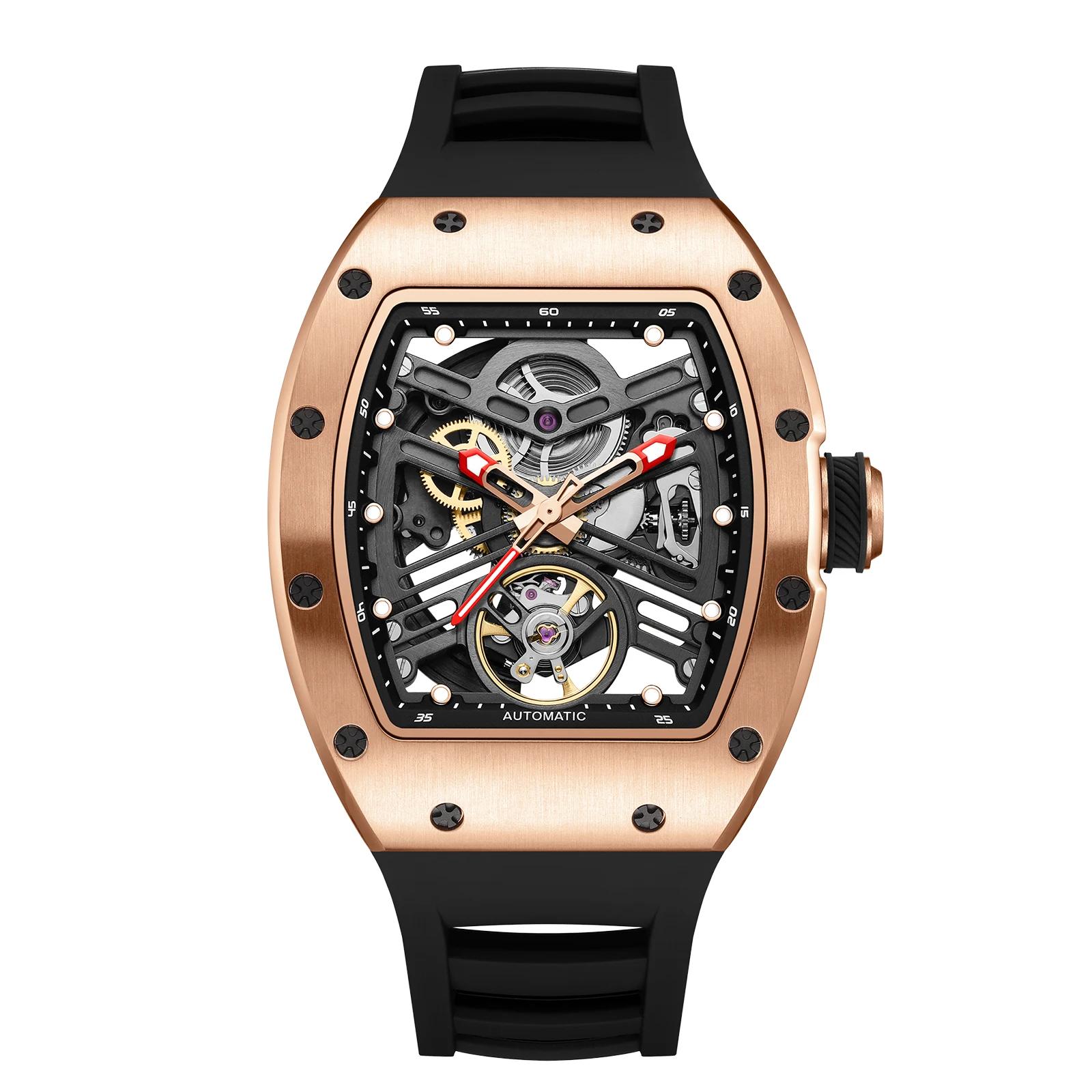 Montre mécanique en fibre de carbone Creator Thanks - Choix du collectionneur, style Cyberfighting,