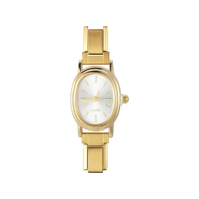 Mode hommes femmes en acier inoxydable rond Simple montre Bracelet