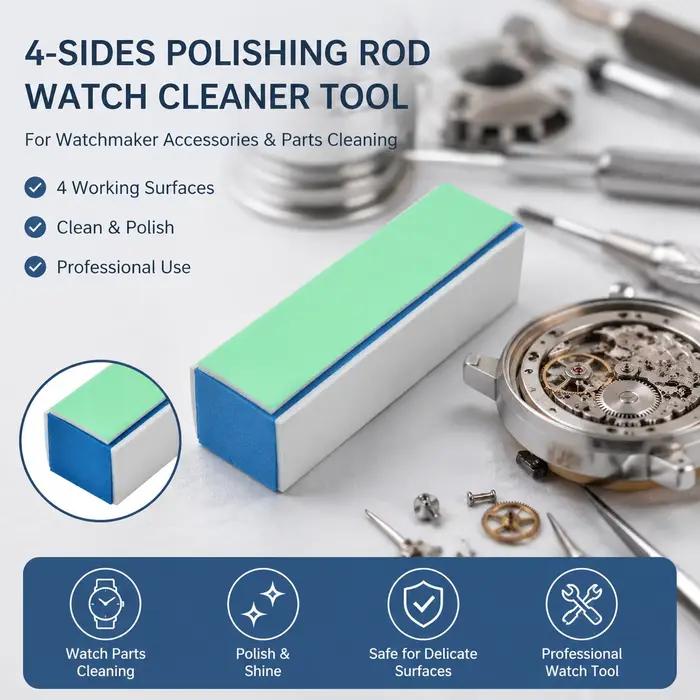 Pour Outils et Accessoires d'Horloger : Tiges de Nettoyage de Montre (1-10 pièces) et Limes de Polissage à Mailles 4