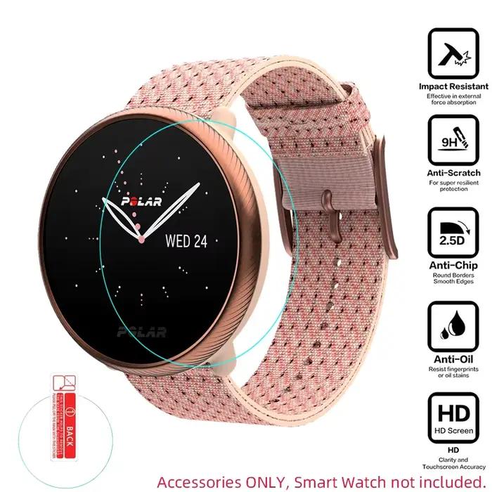 Film de Protection transparent en verre trempé, pour montre Polar Ignite 2, Protection d'écran pour montre intelligente Sport Ignite2