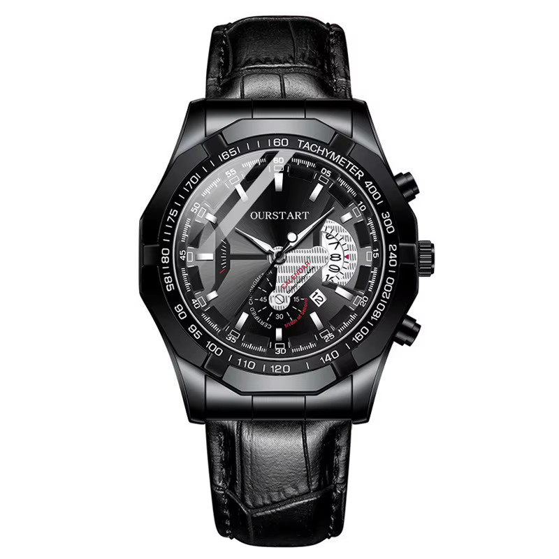Montres à quartz pour hommes, montre classique à quartz avec calendrier, montre-bracelet de luxe hau