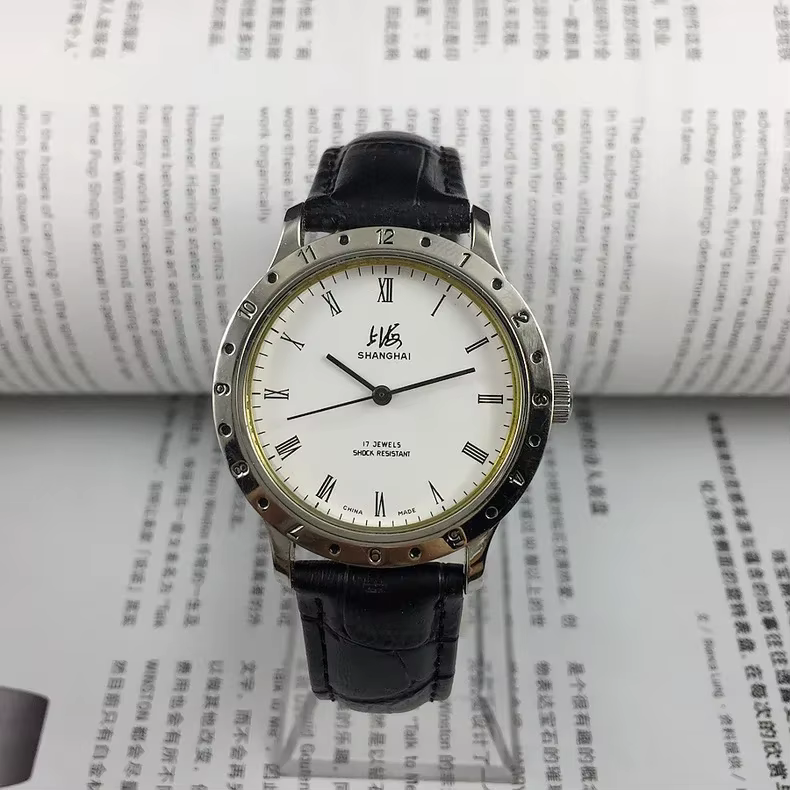 Shanghai montre mécanique manuelle pour hommes main vent homme montre-bracelet Original Reloj homme 