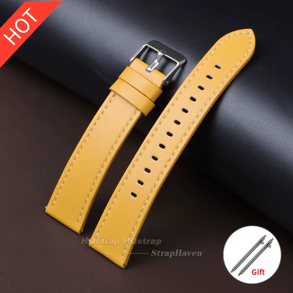 Nouveau bracelet de montre en cuir 20mm 22mm pour Seiko pour Rolex, bracelet à dégagement rapide pou