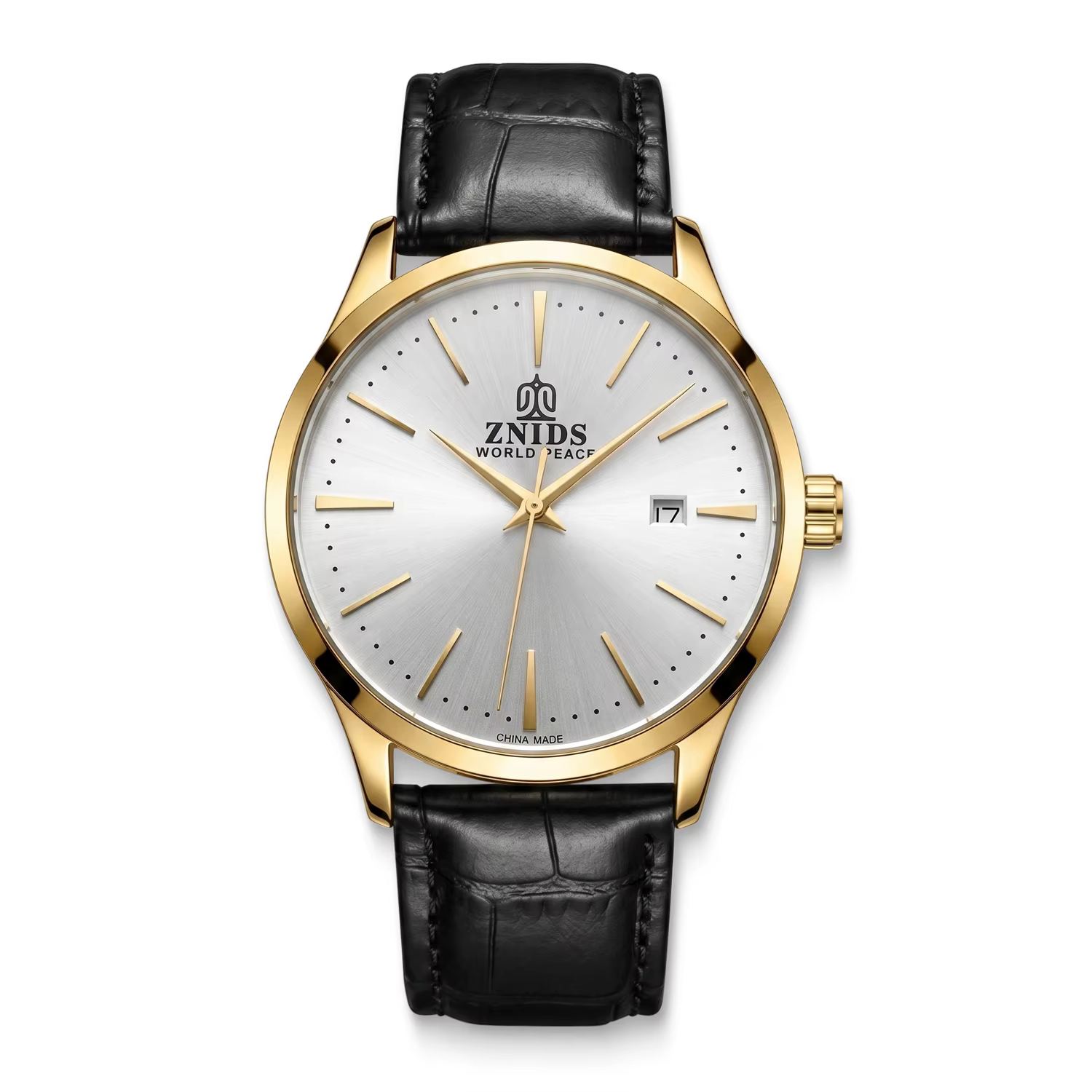 Montre-bracelet mécanique pour homme, très élégante et simple, avec mouvement automatique, design aj