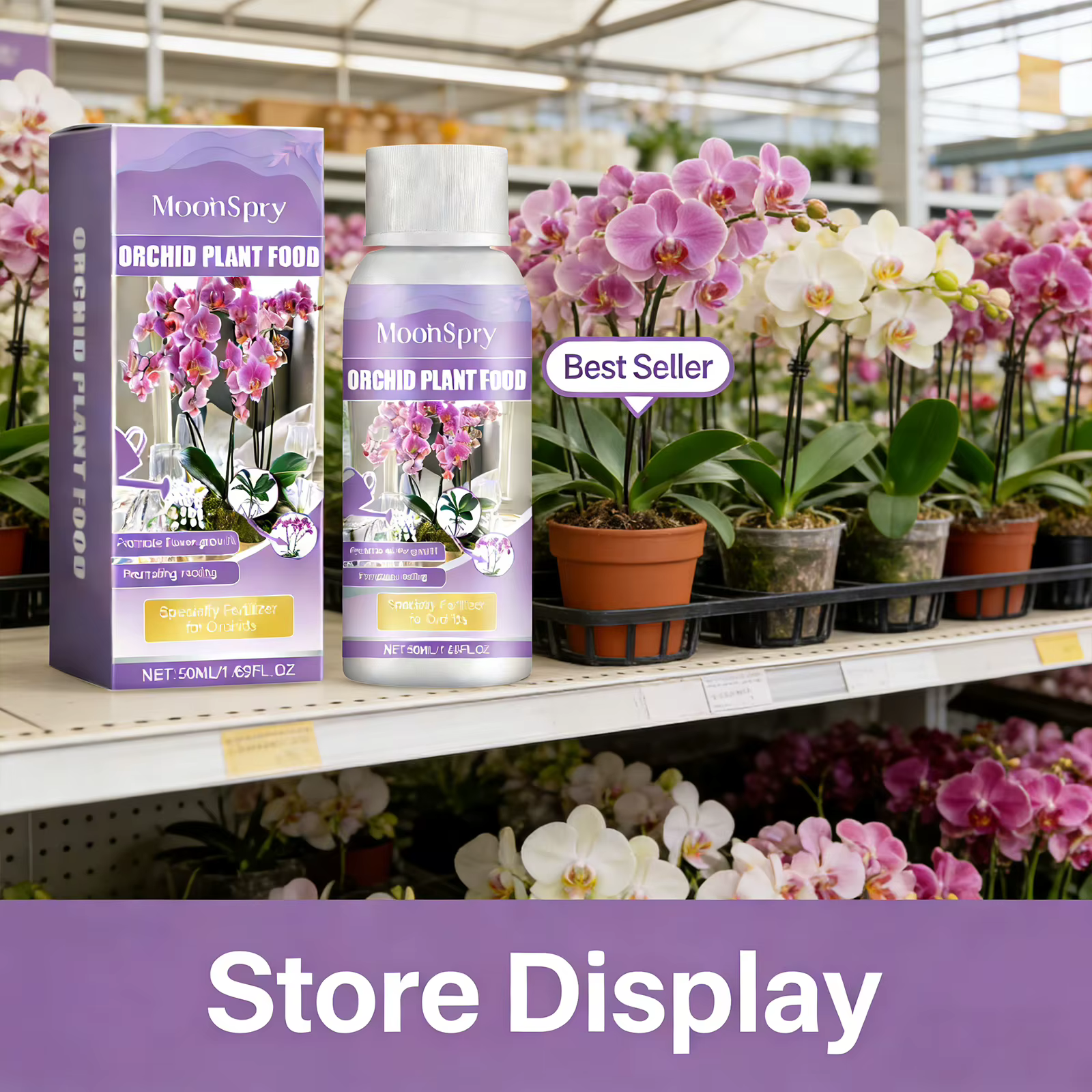Agent de croissance des plantes d'orchidées favorisant efficacement la différence et la croissance d