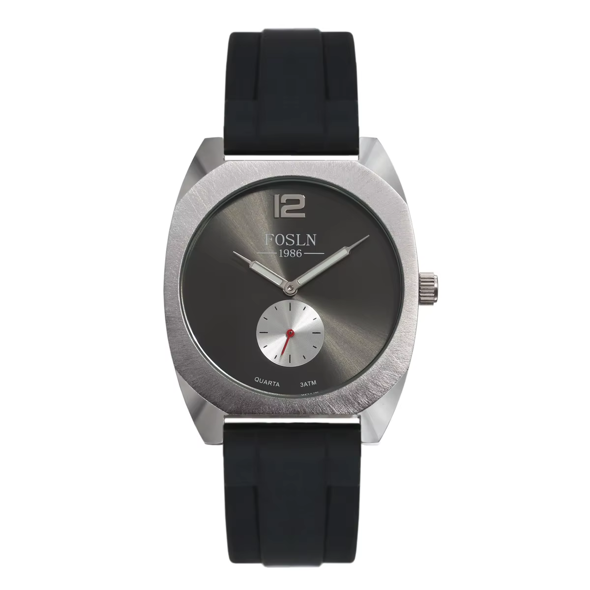 Montre à quartz, petite, trois aiguilles, diamètre 38 mm, épaisseur 8 mm, mouvement 7035, fonction l