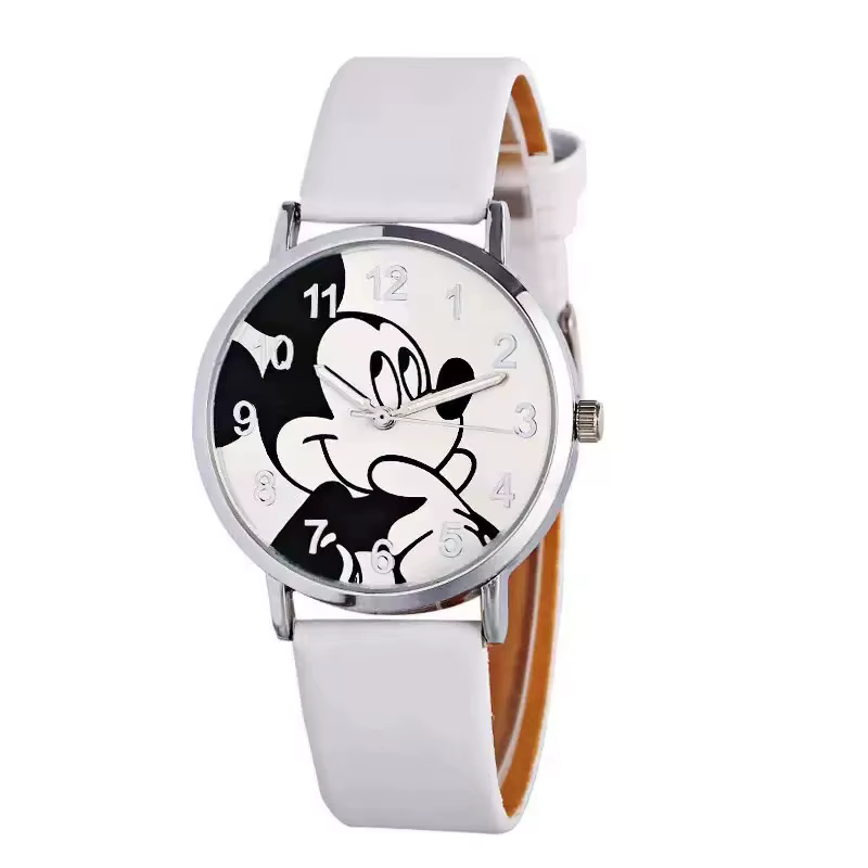 Disney Mickey femmes montres pour dame bracelet en cuir dames Quartz horloge étudiant montre pour ga