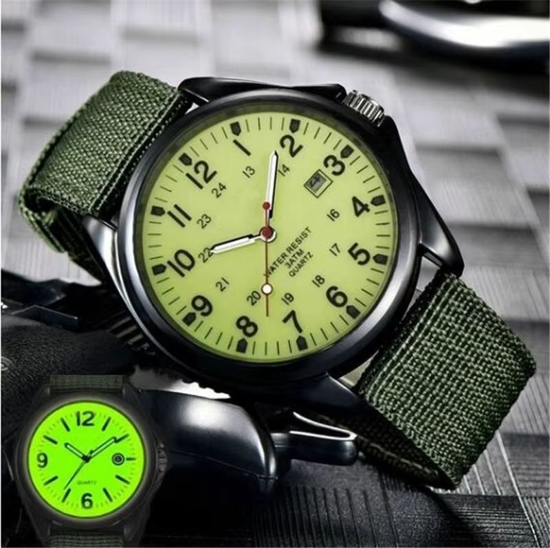 Montres pour hommes tendance, marque de luxe, montre à quartz pour hommes, aiguilles lumineuses, gra