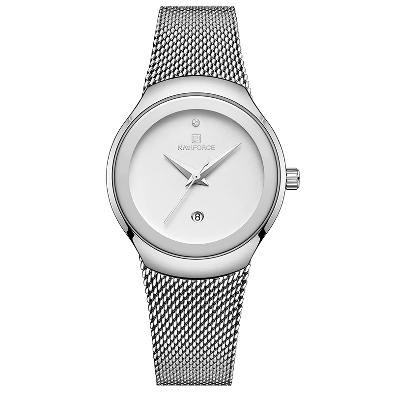 NAVIFORCE – montre-bracelet à Quartz en acier inoxydable pour femme et fille