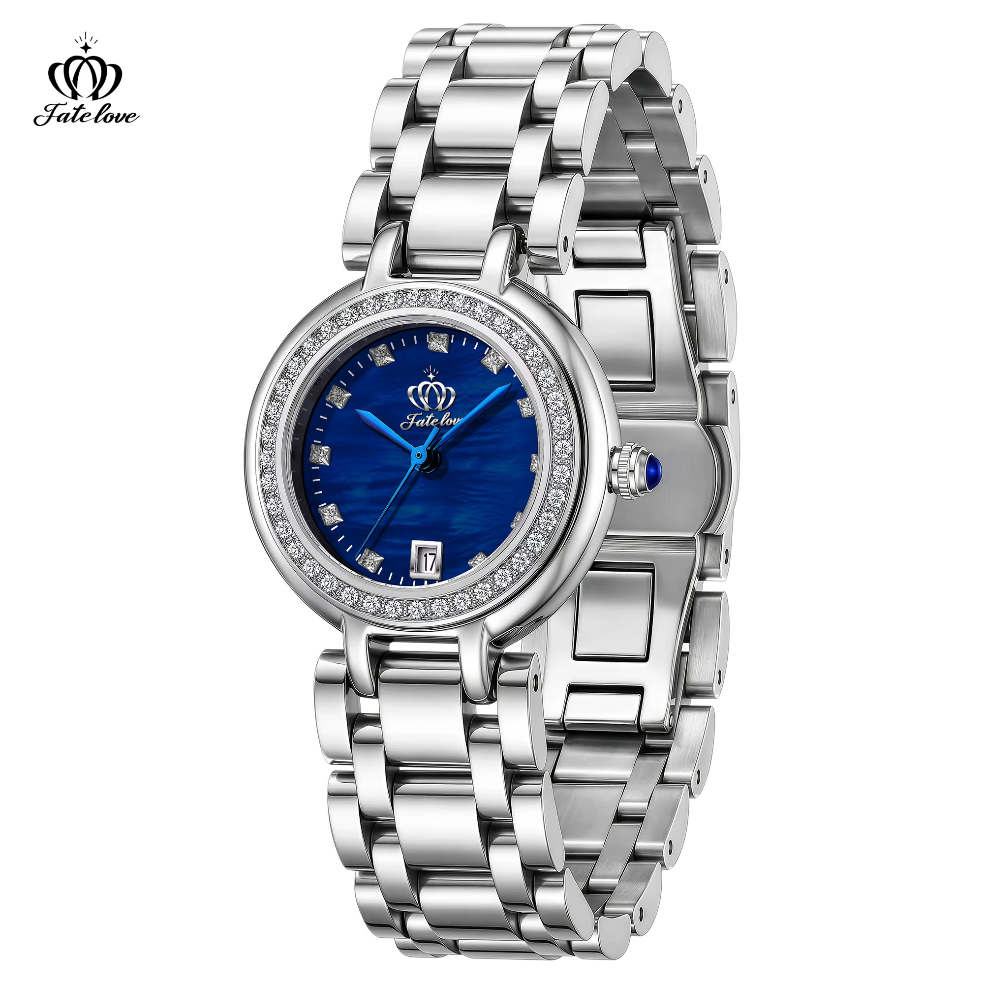 Montre étanche pour femme Fate Love, cadran circulaire, mouvement à quartz en nacre, design élégant, modèle 933