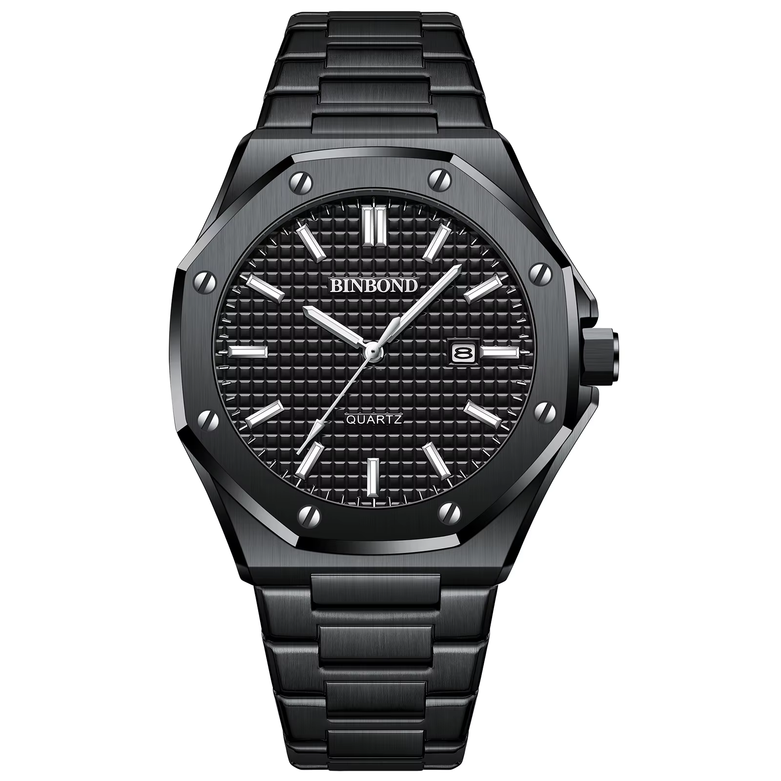 Montres-bracelets de luxe en quartz BINBOND pour hommes, lumineuses et étanches, Relogios Masculino Reloj Festina Hombre Original+Boîte