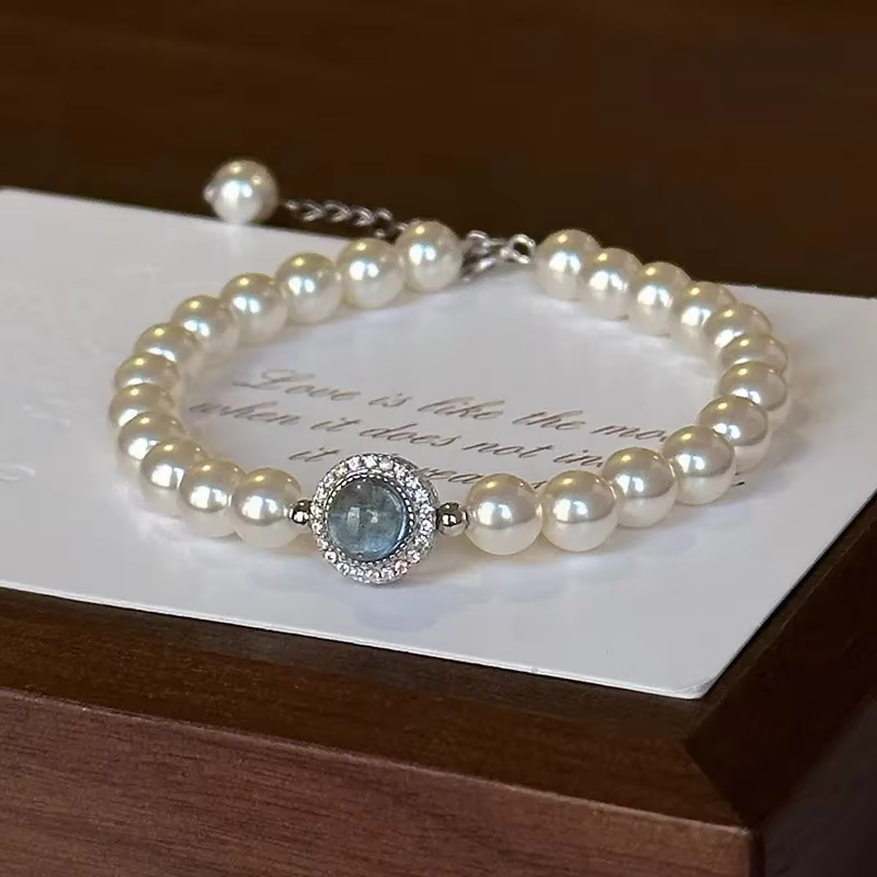 Bracelets de perles en argent Sterling 925 pour femmes et filles