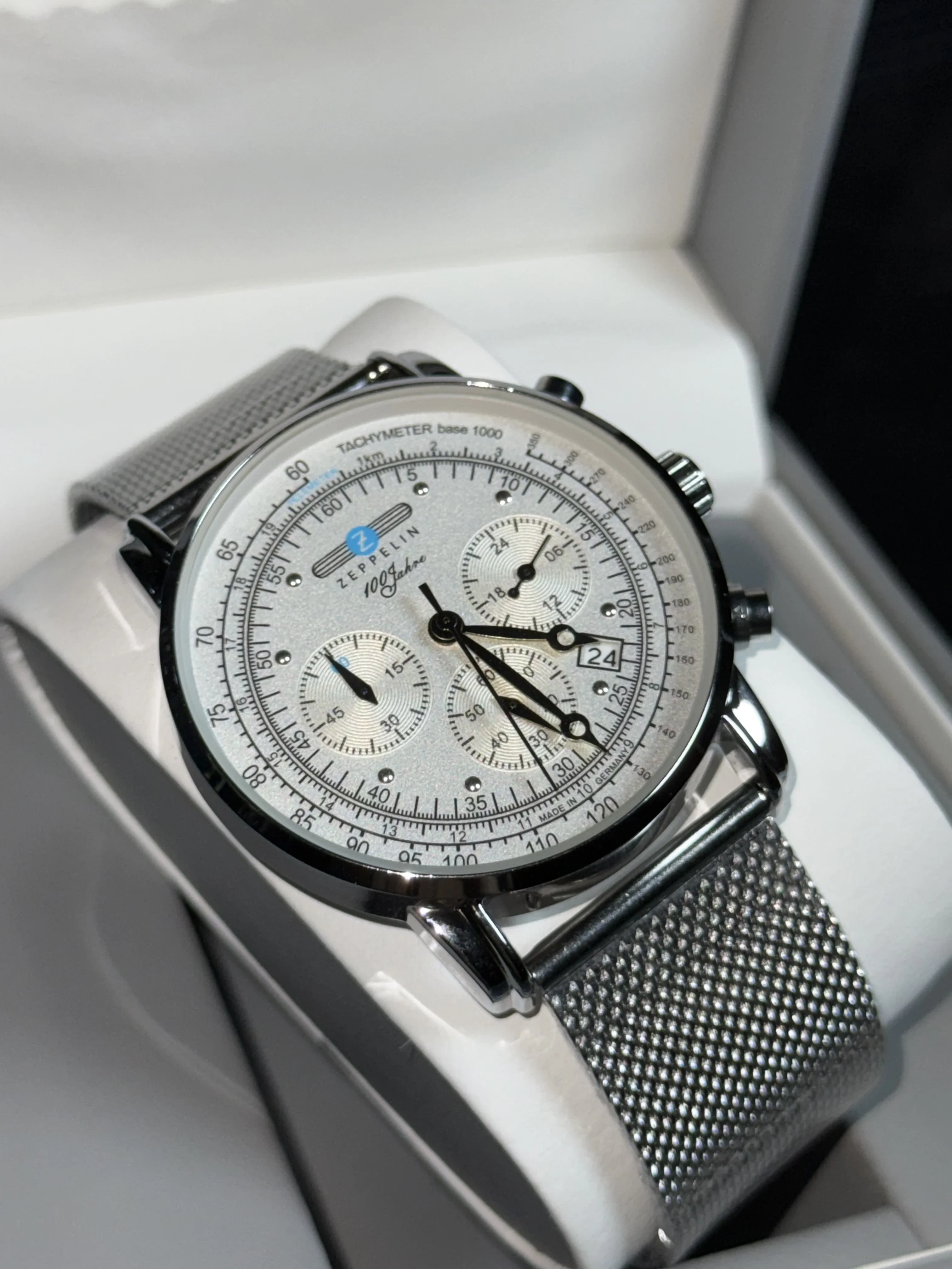 Nouvelle montre Zeppelin classique rétro automatique avec date pour homme