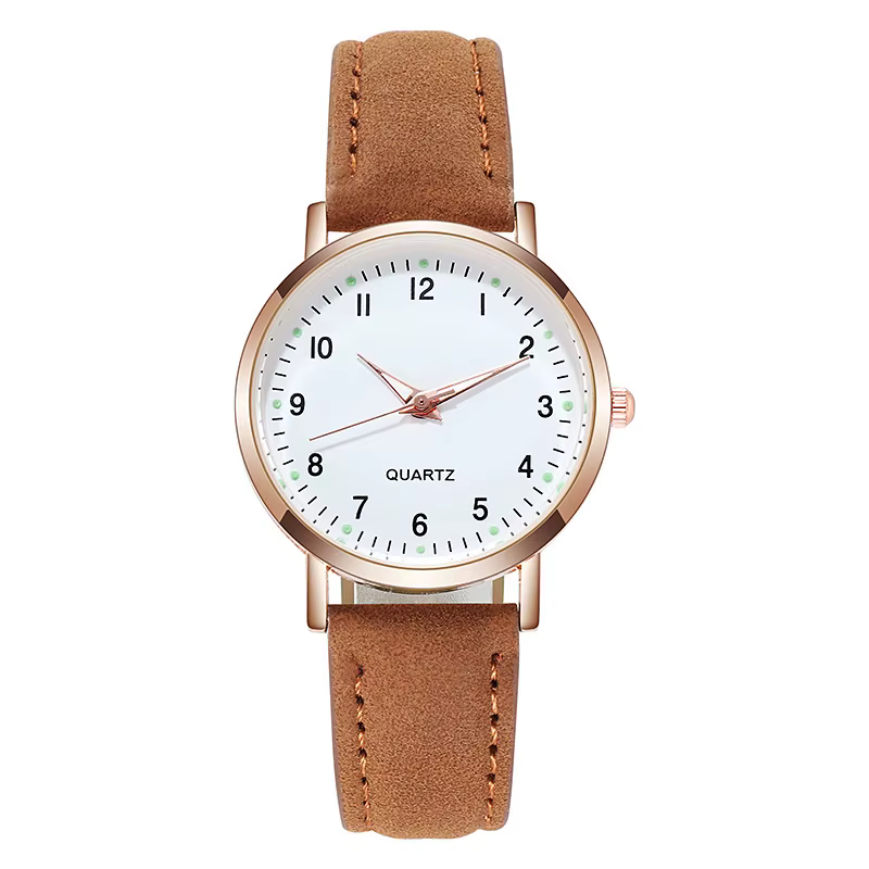 Montre de mode pour femmes en cuir montres à Quartz dames de luxe rétro-éclairage montre-bracelet horloge relogio feminino