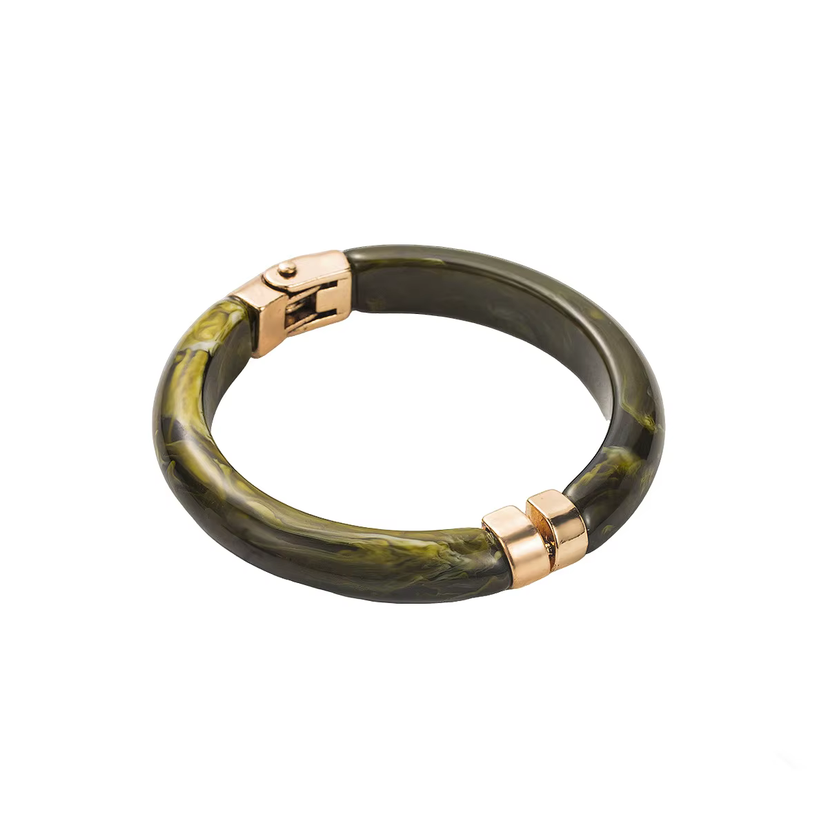 Bracelet ouvrable en alliage de résine géométrique B3524