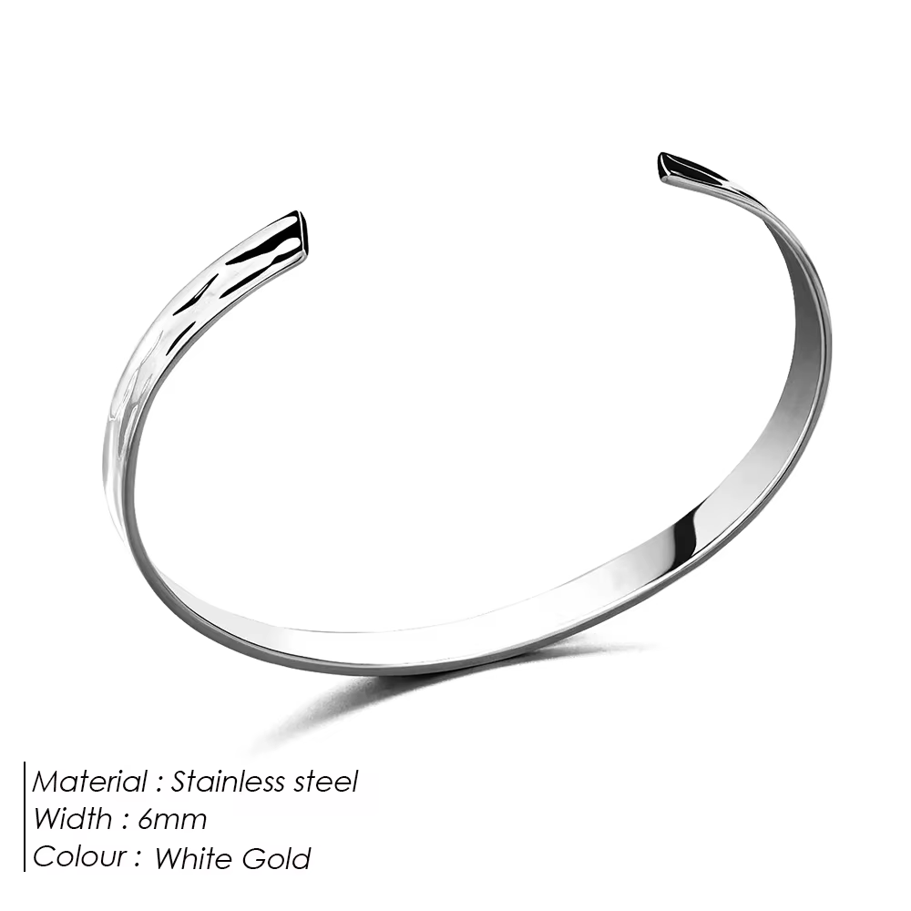 Bracelet pour homme EManco en acier inoxydable poli
