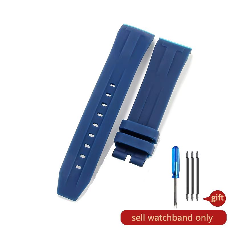 Bracelet de montre en caoutchouc silicone durable résistant à la transpiration pour Tissot SEASTAR Series unisexe occassions spéciales confortable et élégant