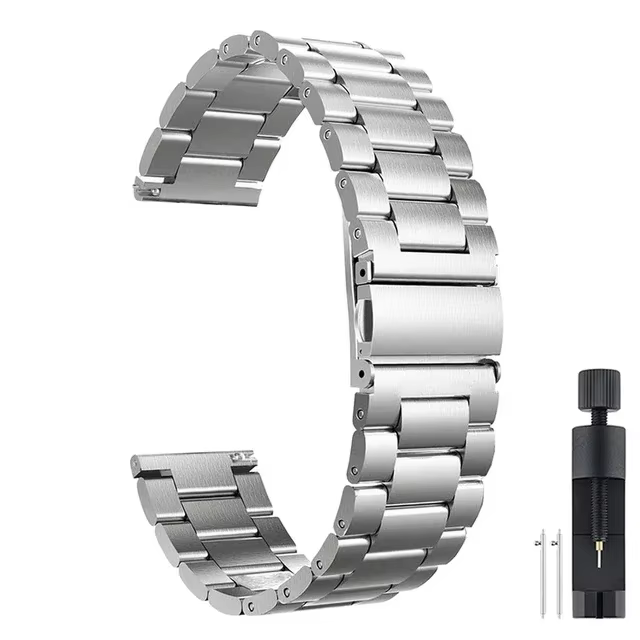 Bracelet en acier inoxydable de 22mm pour Amazfit Active Max