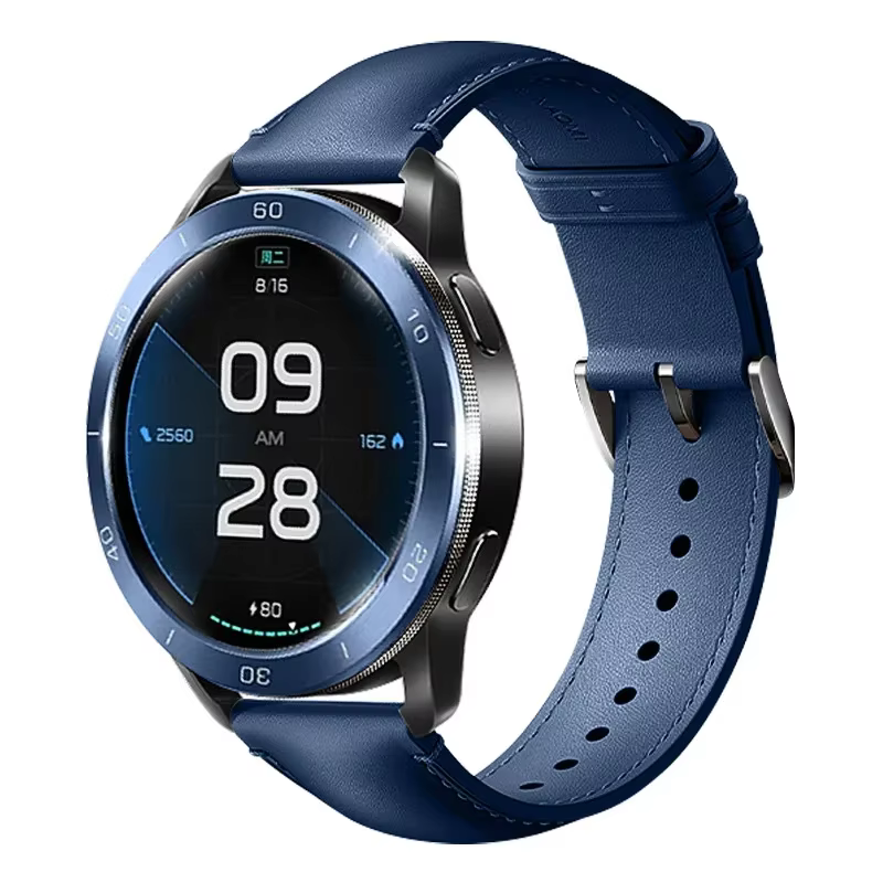 Bracelet en cuir d'origine pour Xiaomi Watch S3 S1 Pro/S1 & MI Color 2/S1