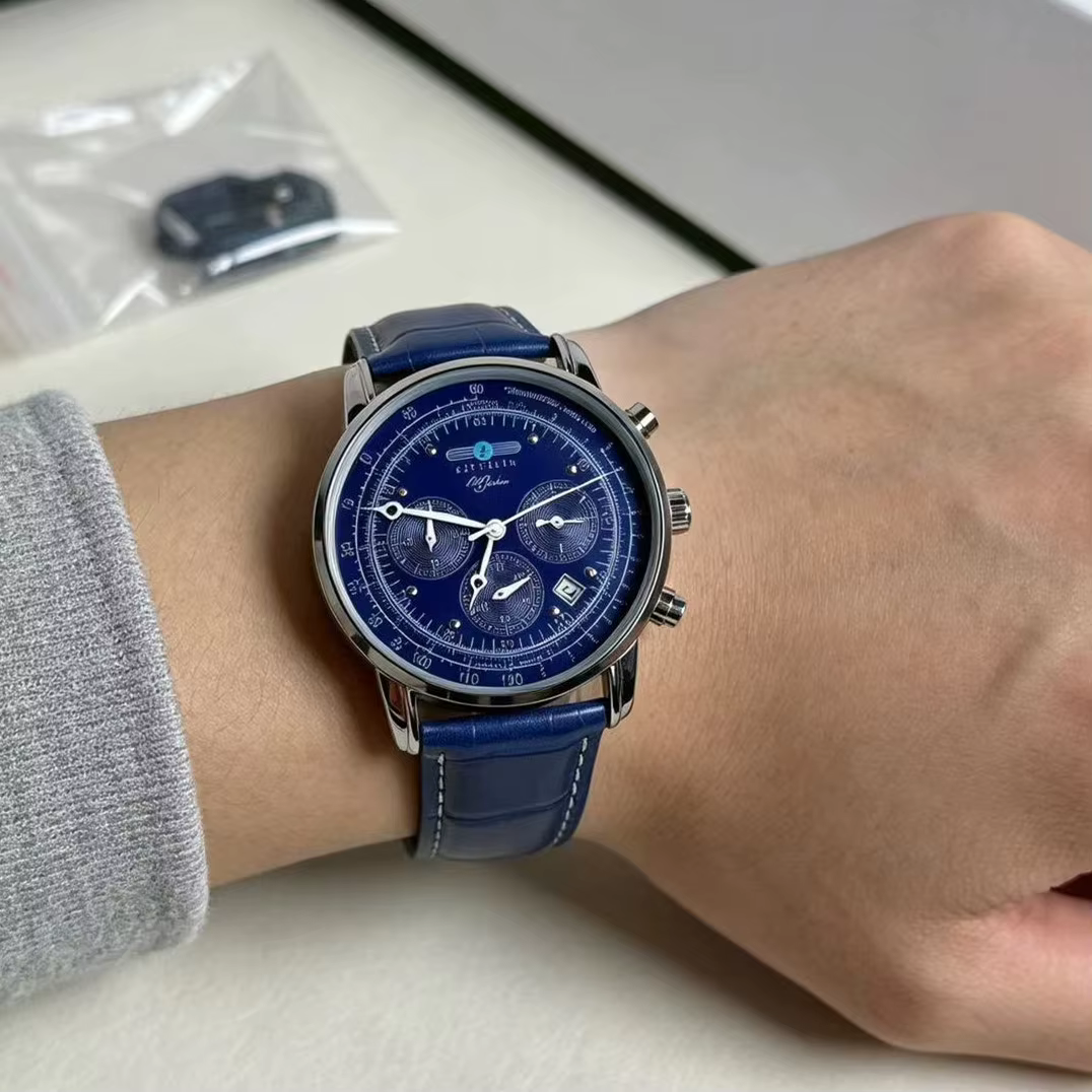 Montre Chronographe Rétro Zeppelin 2026 Edition Commémorative Classique Automatique avec Date Style Business Décontracté Occasions Spéciales