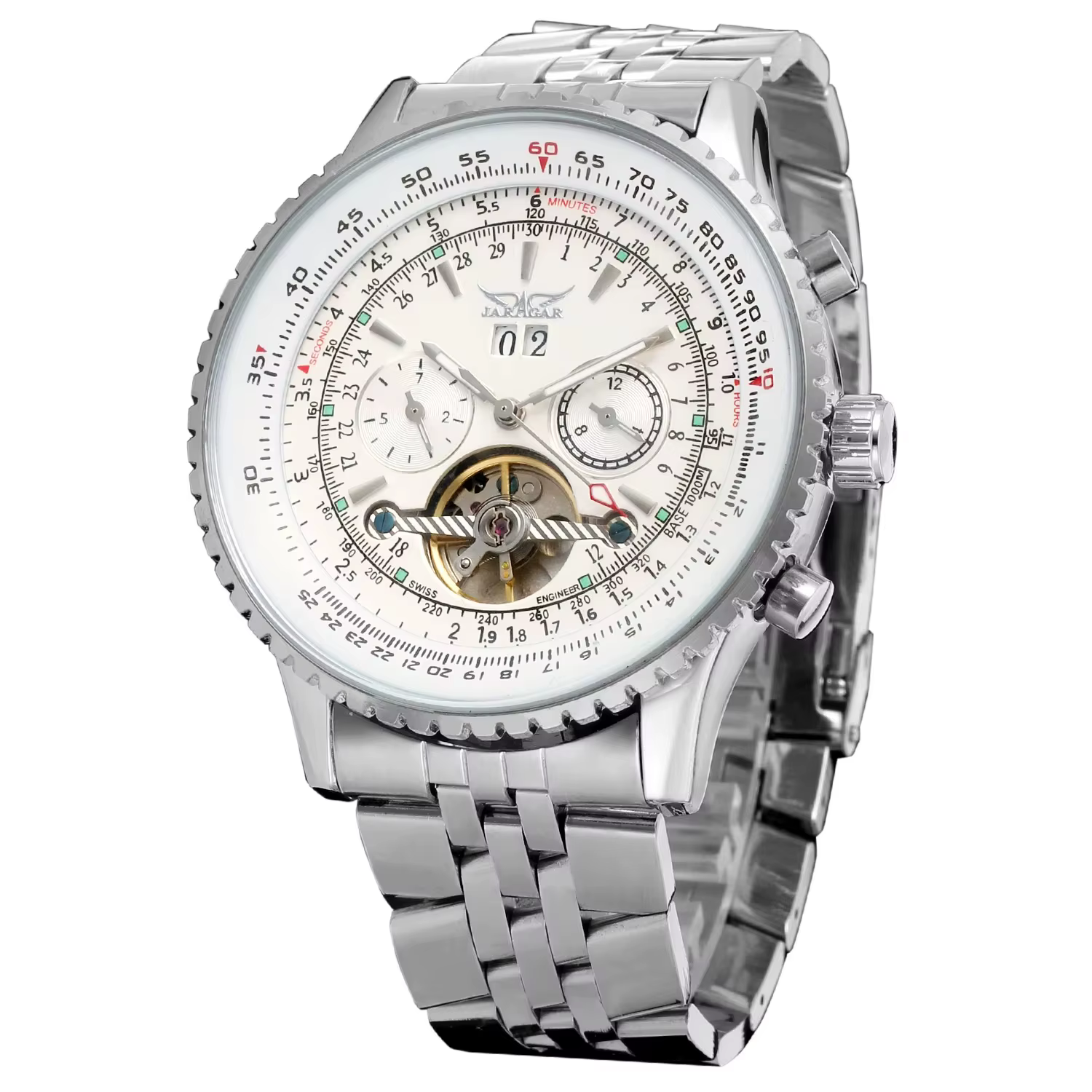 Montre mécanique automatique Jaragar 50MM pour hommes